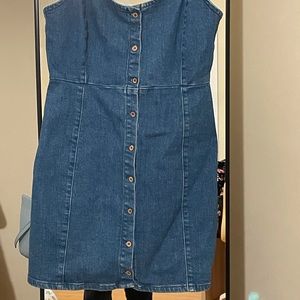 jean dress - Pull & Bear